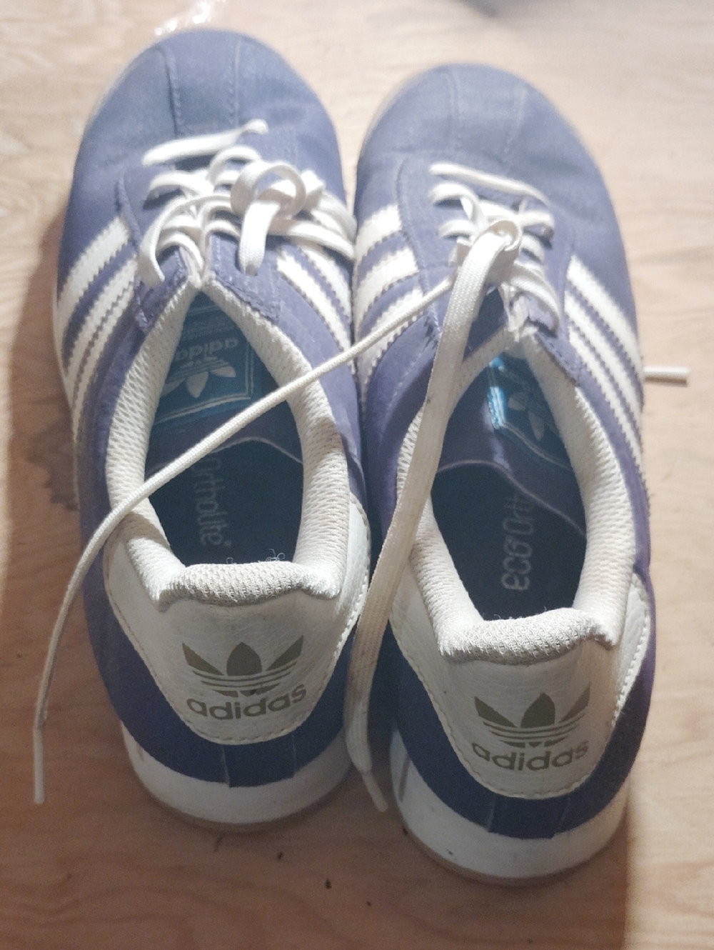 adidas Navy and White Retro Trainer Sneakers